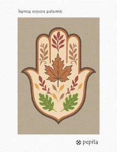 Hamsa Season Autumn Needlepoint Canvas - Picture 1 of 2