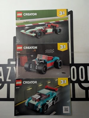 Lego Creator Street Racer 31127 Instruction Manual Only No Legos Included 2022 - Image 1 of 2