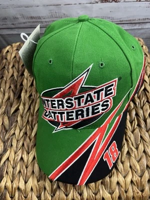Interstate Batteries trucker Cap Joe Gibbs Racing Hat Chase Nascar # 18 - Image 1 of 3