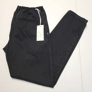 $245 New WHITE SAND Casual Pants Men's 38x32 Black Elastic Waist Cotton Blend 38 - Picture 1 of 6