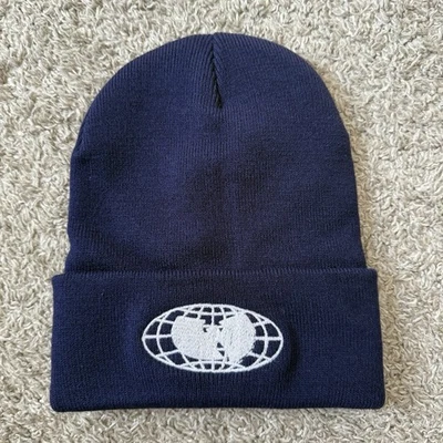 🔴Wu-Tang Beanie WuTang Globe Navy Blue Rza Gza ODB - Image 1 of 4