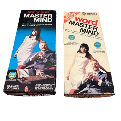 Vintage 1979 'New Original Master Mind' + Word Mastermind Game Boxed VGC - Image 1 of 4