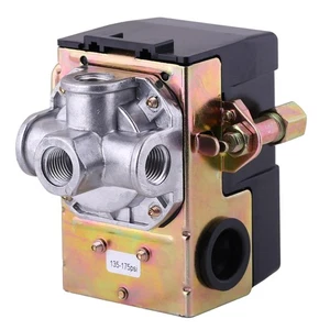Interruptor de presión del compresor de aire 175 PSI 4 puertos 135-175 PSI resistente 1/4 NPT... - Imagen 1 de 9