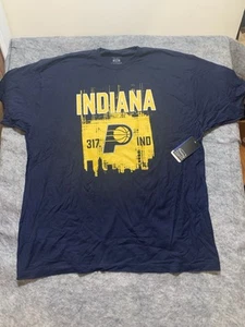 NUEVO CON ETIQUETAS Camiseta Stadium Essentials INDIANA PACERS NBA S 2XL Azul Marino Nueva 100% Algodón 434 - Imagen 1 de 15