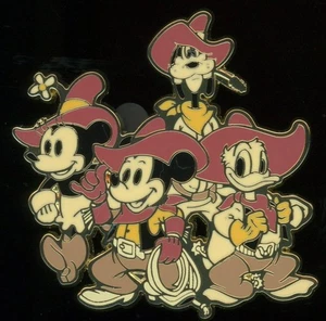 BoxLunch Mickey Minnie Goofy Donald Fab 4 Western Cowboys Disney Pin 170188 - Bild 1 von 1