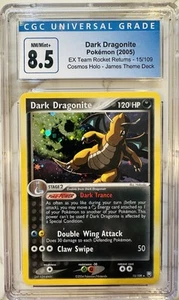 CGC 8.5 Dark Dragonite EX Team Rocket Returns 15/109 Holo Pokemon Card psa - Picture 1 of 2