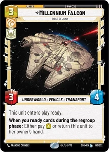 Star Wars Unlimited Millennium Falcon 193 Legendary Spark of Rebellion - Picture 1 of 1