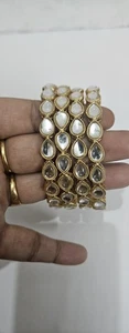 Kundan Kade/Size 2.8/Four Kade/Golden Color/Free Shipping - Picture 1 of 7
