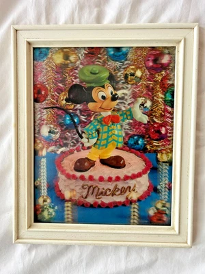 Imagen Lenticular De Colección Walt Disney Mickey Mouse Cumpleaños 9" x 12" Foto 1 de 4