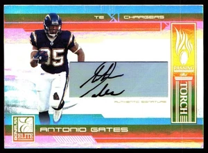 2006 Donruss Elite Passing the Torch Antonio Gates Auto /99 #19 Chargers - Picture 1 of 2