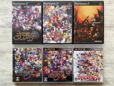 SONY PS 2 3 Makai Senki Disgaea 1  2 D2  3  4 & 7 Seven set from Japan - Image 1 of 4