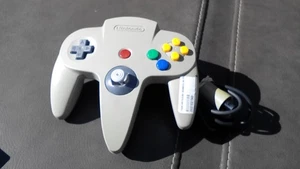 N64 Gray OEM controller NUS-005 Joystick mostly tight - Picture 1 of 5