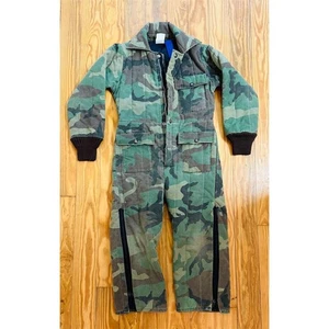 Sno King Vintage Camouflage Thermo Jagd Overall Jungen Größe 6/7 USA Outdoor Hirsch - Bild 1 von 11