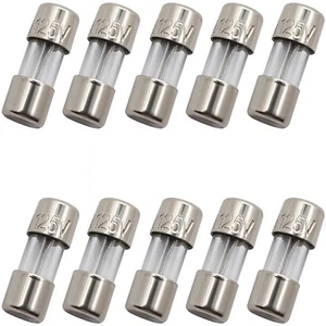 Paquete de 10 mini fusibles de vidrio de soplado rápido SIXQJML F2.5AL de 2,5 A 2,5 amperios 125 V - Imagen 1 de 7