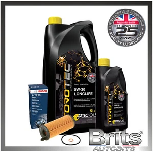 FOR BMW 5 SERIES 520D F10 F11 OIL & OIL FILTER BOSCH SERVICE KIT 5W30 LL04 - Picture 1 of 5