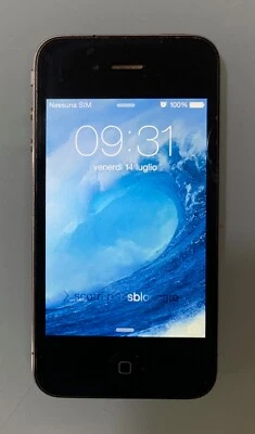 Apple iPhone 4 - 32GB - Nero (Sbloccato) Funzionante Da Collezione - Immagine 1 di 2