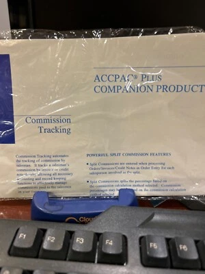 BRAND NEW SEALED ACCPAC Plus Accounting Commission Tracking Companion Product. - Image 1 of 3