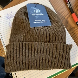 George RIB Beanie ONE SIZE Wintermütze Mütze...braun...NEU MIT ETIKETT!! - Bild 1 von 3