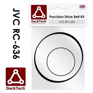 Correas de repuesto DeckTech™ para reproductor de cassette JVC RC-636 RC636 RC 636 - Imagen 1 de 3