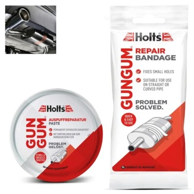 Exhaust System Repair Paste + Bandage and Spatula for Straight or Curved Pipes - Image 1 of 2