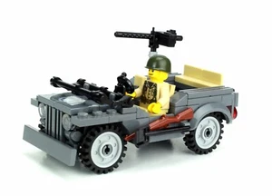 WW2 4 x 4 Utility Vehicle Army Custom Set made with real LEGO® bricks Willys - Picture 1 of 6
