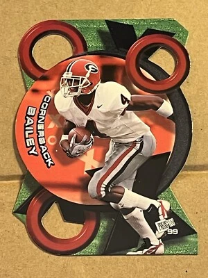 1999 PRESS PASS - X'S & O'S INSERT - CHAMP BAILEY GEORGIA / REDSKINS ROOKIE #X03 - Image 1 of 2