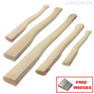 High Quality Replacement Axe Wooden Handle Shaft Solid Beech Wood 6 sizes WEDGE