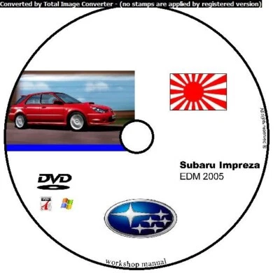 SUBARU IMPREZA 2005 EDM MANUALE OFFICINA WORKSHOP MANUAL CD DVD SERVICES - Immagine 1 di 4