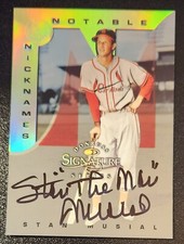 STAN MUSIAL 1997 Donruss Signature NOTABLE NICKNAMES THE MAN AUTO /200 CARDINALS