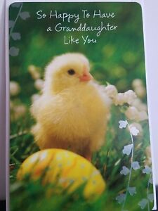 Easter Card For- Granddaughter w/baby chick By:  American Greetings 