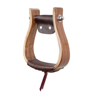 Circle Y Western Wood Stirrups - Picture 1 of 1