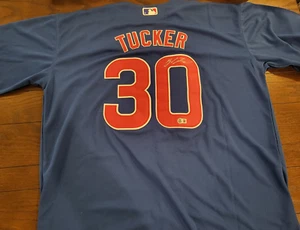 Kyle Tucker signed Chicago Cubs jersey Beckett BAS King Tuck - Picture 1 of 4