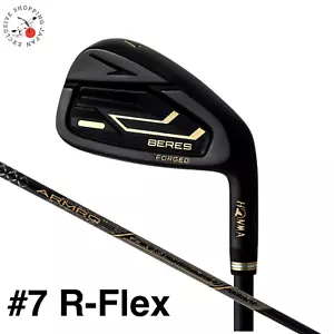 HONMA Golf BERES 09 Black Iron Club #7 R Flex 2S 2 Star ARMRQ FX BK Men 2024 MTO - Picture 1 of 14