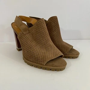 Franco Sarto Analise2 Marrón Gamuza Perforado Tacones con Cordones para Mujer EE. UU. 8 - Imagen 1 de 7