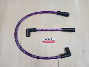 Purple 10mm Harley Davidson Big Twin 99-17 FXD Dyna Softail Spark Plug Wires - Picture 1 of 3
