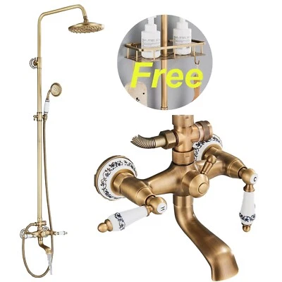 8'' Colonne Douche Retro Ensemble De Douche avec Douchette Système De Douche FR - Bild 1 von 4