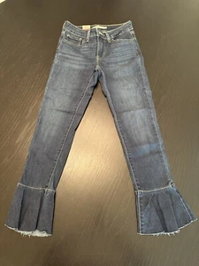 Levi’s 711 Skinny Jeans Flare/Ruffle Size 24 - Picture 1 of 7
