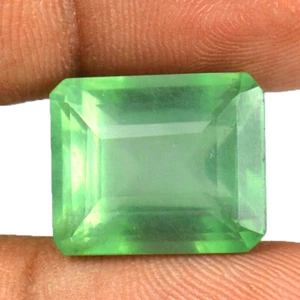 22.75 Karat Schöne Natürliches Grün Fluorit Smaragd Schliff Form Lose Edelstein - Bild 1 von 4