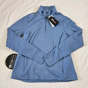 RLX Ralph Lauren Golf 1/4 Zip Pullover Long Sleeve Blue Women's Size Medium - Picture 1 of 8