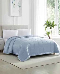 Royal Luxe Classic White Down Light Warmth Microfiber Blanket, Full/Queen Size - Picture 1 of 2