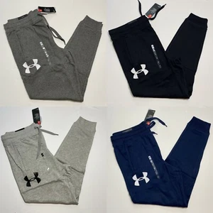 Under Armour UA Men's Rival Fleece Logo Joggers Sweatpants S M L XL XXL 3XL - Picture 1 of 33