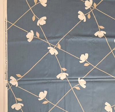 VTG "Flower Vine" Bob Van Allen Riverdale Scotchgard Cotton Decor Fabric 1.9 YDS - Image 1 of 4