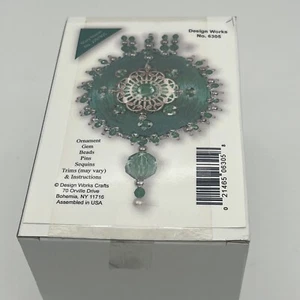 Mary Maxim Design Works 6305 sfera di raso splendida paillettes perline kit ornamento natalizio - Foto 1 di 2
