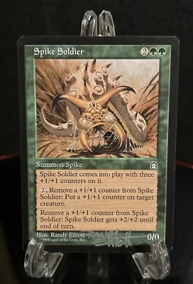 MTG Spike Soldier Signed  Randy Elliott Artist Proof Stronghold  LP AP - Image 1 of 2