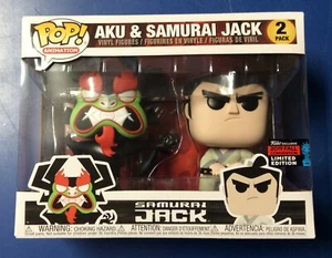 Funko Pop Samurai Jack and Aku NYCC 2019 Fall Convention 2 Pack RARE !!! - Picture 1 of 8