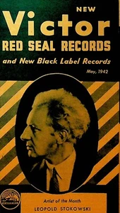 Victor Red Seal Records Brochure May 1942 Leopold Stokowski - Picture 1 of 3