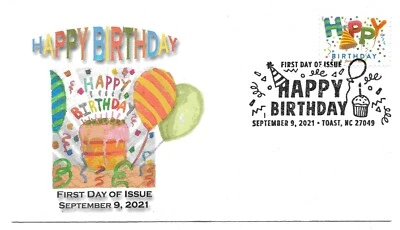 2021 Happy Birthday First Day of Issue - Image 1 of 2