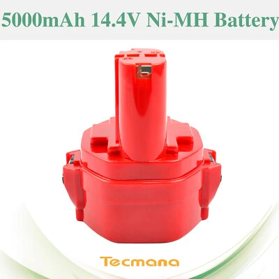 TECMANA Batería 5Ah 14.4V Ni-MH para Makita PA14 1433 1434 1435 1420 1422 8280D 6228D 6233D