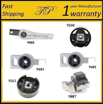 6PCS MOTOR & TRANS MOUNT FOR 2009-2016 Volkswagen Tiguan 2.0L - Manual Trans. - Image 1 of 4
