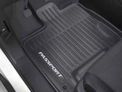 Honda 08P17-TGS-110A Gray Logo High Wall All Season Floor Mats 22-23 Passport - Image 1 of 2